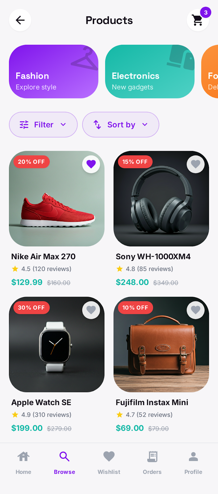 Swyftmarket Product Browse
